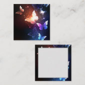 Carte De Visite Carré Clowing Night Butterflies (Devant / Derrière)