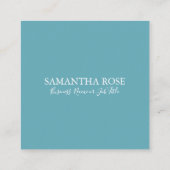 Carte De Visite Carré Cocktail tropical Blue Hawaii (Dos)