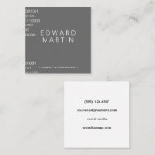 Carte De Visite Carré Codage (Devant / Derrière)