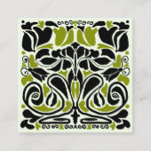 Carte De Visite Carré Code QR de concepteur de surface illustrateur (Devant)