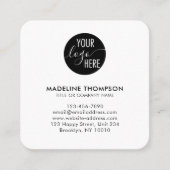 Carte De Visite Carré Code QR du logo de l'entreprise générique Professi (Devant)