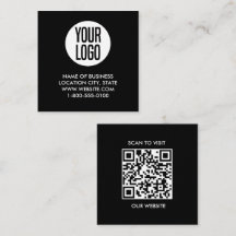 Code QR moderne noir et blanc
