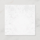 Carte De Visite Carré Coeur bijoux avec papillons Morpho (Dos)