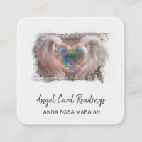 *~* Coeur Opal Étincelle QR Ange ailes AP78 Or