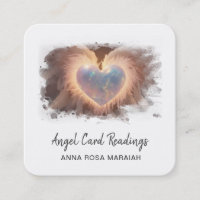*~* Coeur Opal QR Gold Angel ailes AP78 BLANC