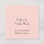 Carte De Visite Carré Coiffeur (Dos)