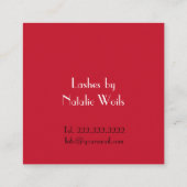 Carte De Visite Carré Coiffeur (Dos)