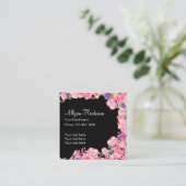 Carte De Visite Carré Coiffeur de beauté (Debout devant)