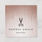 Carte De Visite Carré Coiffeur de pluie (Devant)