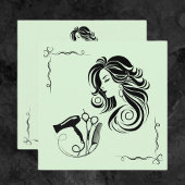 Carte De Visite Carré Coiffeuse