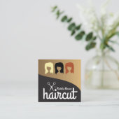 Carte De Visite Carré Coiffure par Stylist Barber (Debout devant)