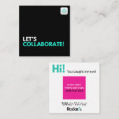 Carte De Visite Carré Collaborons (Devant / Derrière)