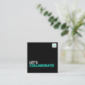 Carte De Visite Carré Collaborons (Debout devant)