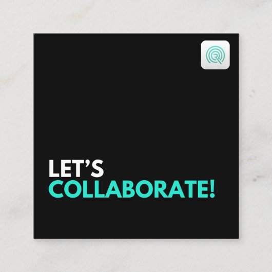 Carte De Visite Carré Collaborons (Devant)