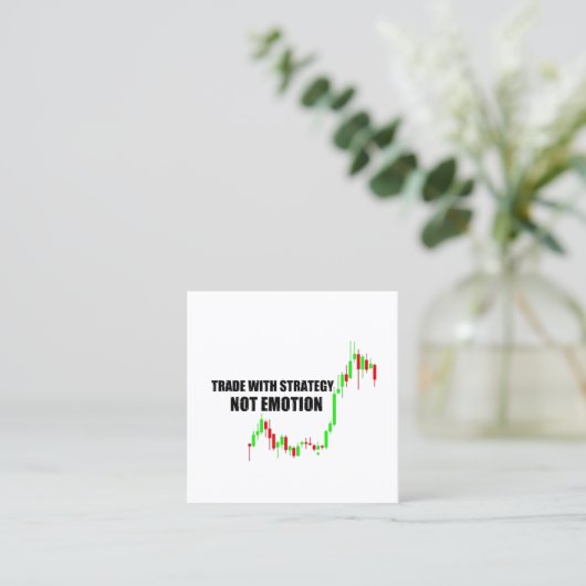 Carte De Visite Carré Collection Forex Day Trader (Debout devant)