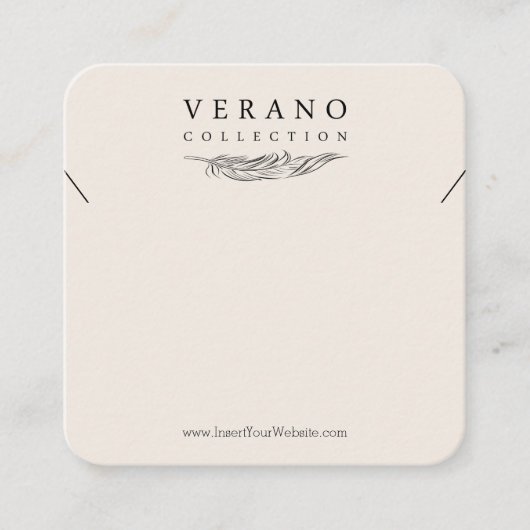 Carte De Visite Carré Collier Verano (Devant)