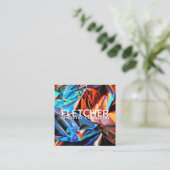 CARTE DE VISITE CARRÉ COLOR (Debout devant)