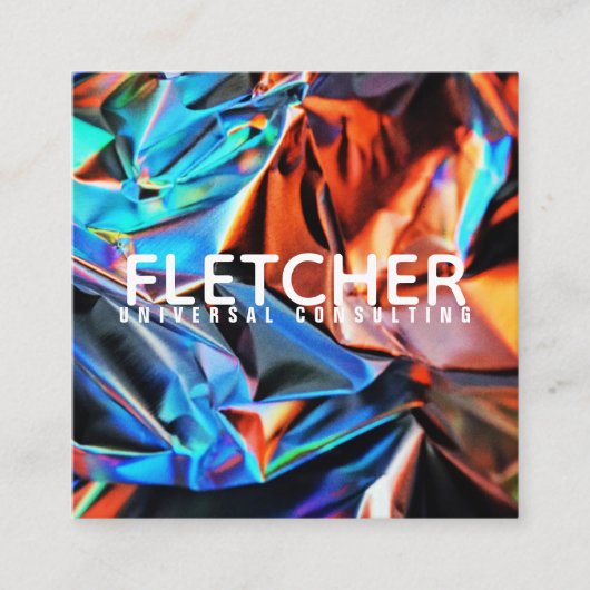 CARTE DE VISITE CARRÉ COLOR (Devant)