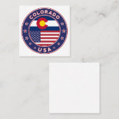 Carte De Visite Carré Colorado (Devant / Derrière)