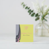 Carte De Visite Carré Coloré moderne (Debout devant)