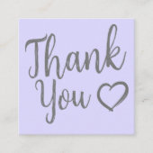 Carte De Visite Carré Commande de script remerciement moderne minima vio (Devant)