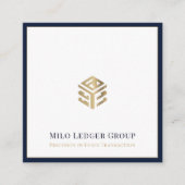 Carte De Visite Carré Comptable moderne Conseillère fiscale CPA (Devant)