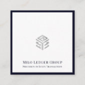 Carte De Visite Carré Comptable moderne Conseillère fiscale CPA (Devant)