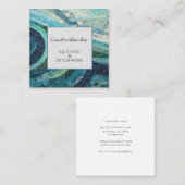 Carte De Visite Carré Concepteur De Quilage Et De Patchwork (Devant / Derrière)