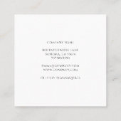 Carte De Visite Carré Concepteur De Quilage Et De Patchwork (Dos)