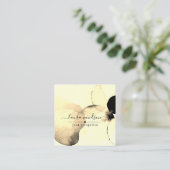 Carte De Visite Carré Concepteur d'intérieur de formes d'encre d'aquarel (Debout devant)