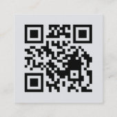Carte De Visite Carré Conception de code QR Merci Avis Client (Dos)