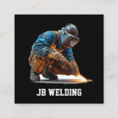 Carte De Visite Carré Conception de la soudure sur mesure (Devant)