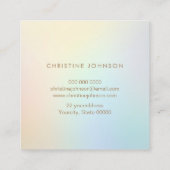 Carte De Visite Carré conception du logo abeille (Dos)