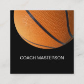 Carte De Visite Carré Conception fraîche d'entraîneur de football (Dos)