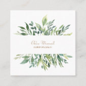 Carte De Visite Carré Conception professionnelle de la frontière des Feu (Devant)