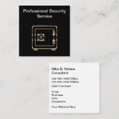 Carte De Visite Carré Conception professionnelle de services de sécurité (Devant / Derrière)