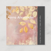 Carte De Visite Carré Conception rose sérénité 9 (Devant)