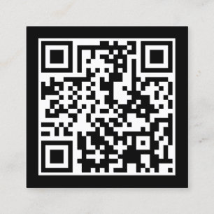 Carte De Visite Carré concevez votre propre code de QR