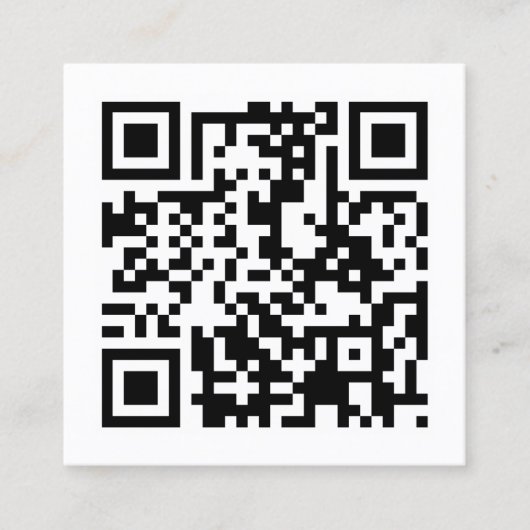 Carte De Visite Carré concevoir votre propre code QR (Devant)
