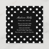 Carte De Visite Carré Concierge professionnel à la mode (Devant)