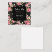 Carte De Visite Carré Concierge professionnel élégant (Devant / Derrière)