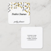 Carte De Visite Carré Confetti & Speckled (Devant / Derrière)