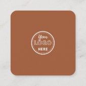 Carte De Visite Carré Connectez-vous avec le code QR Us | Laissez-Nous U (Dos)