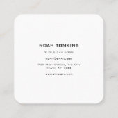 Carte De Visite Carré Constructeur manuel professionnel moderne (Dos)