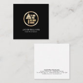 Carte De Visite Carré Construction de maçonnerie en brique de pierre Mas (Devant / Derrière)