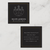 Carte De Visite Carré Consultant d'entreprise | Entreprise (Devant / Derrière)