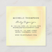 Carte De Visite Carré  Coordinateur de l'événement de ballons iridescent (Dos)