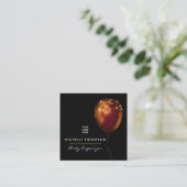 Carte De Visite Carré  Coordinateur de l'événement de ballons iridescent (Debout devant)