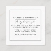 Carte De Visite Carré  Coordinateur d'événement de ballons iridescents f (Dos)