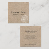 Carte De Visite Carré Coquillage (Devant / Derrière)